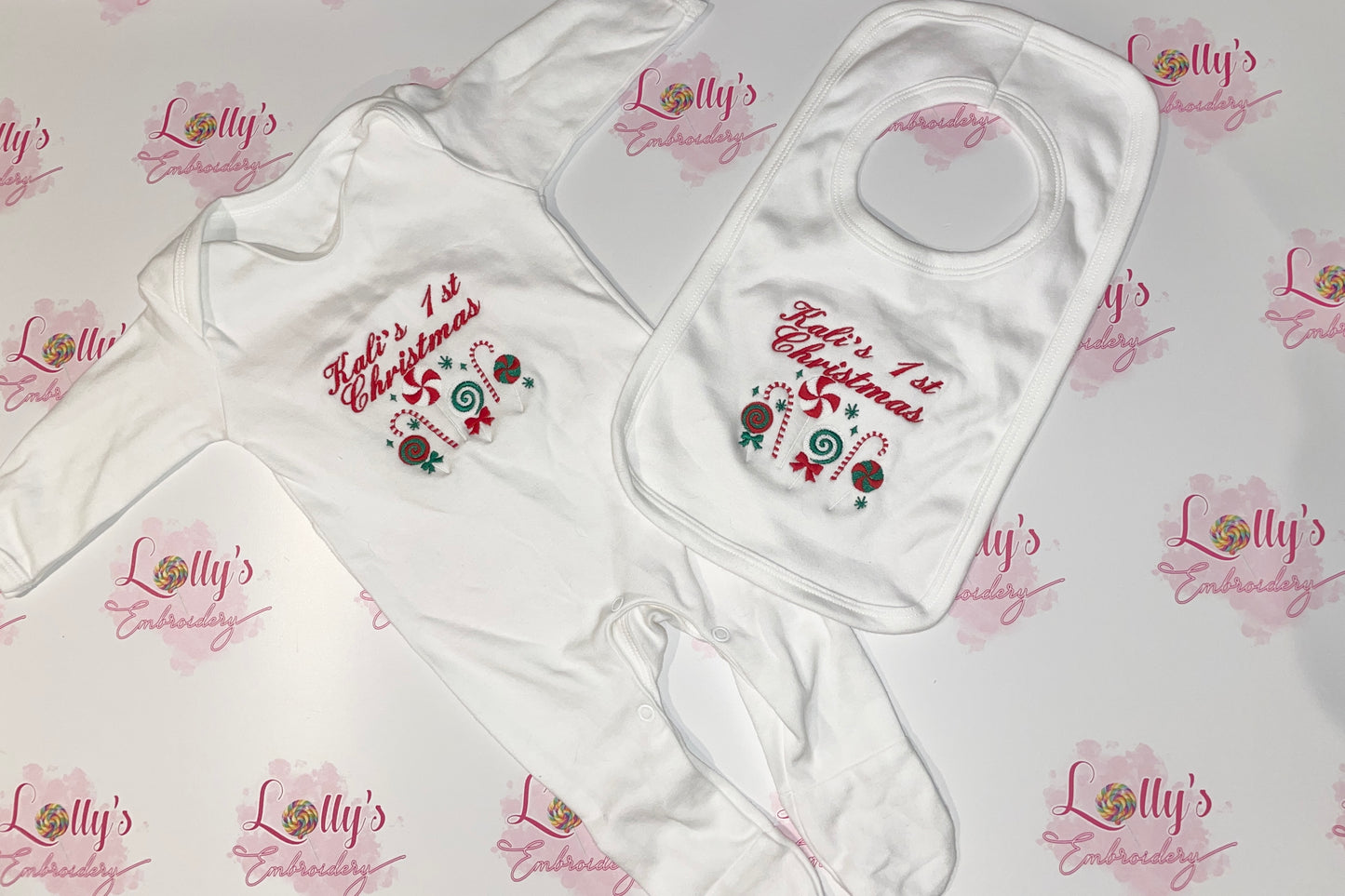 Candycane bib
