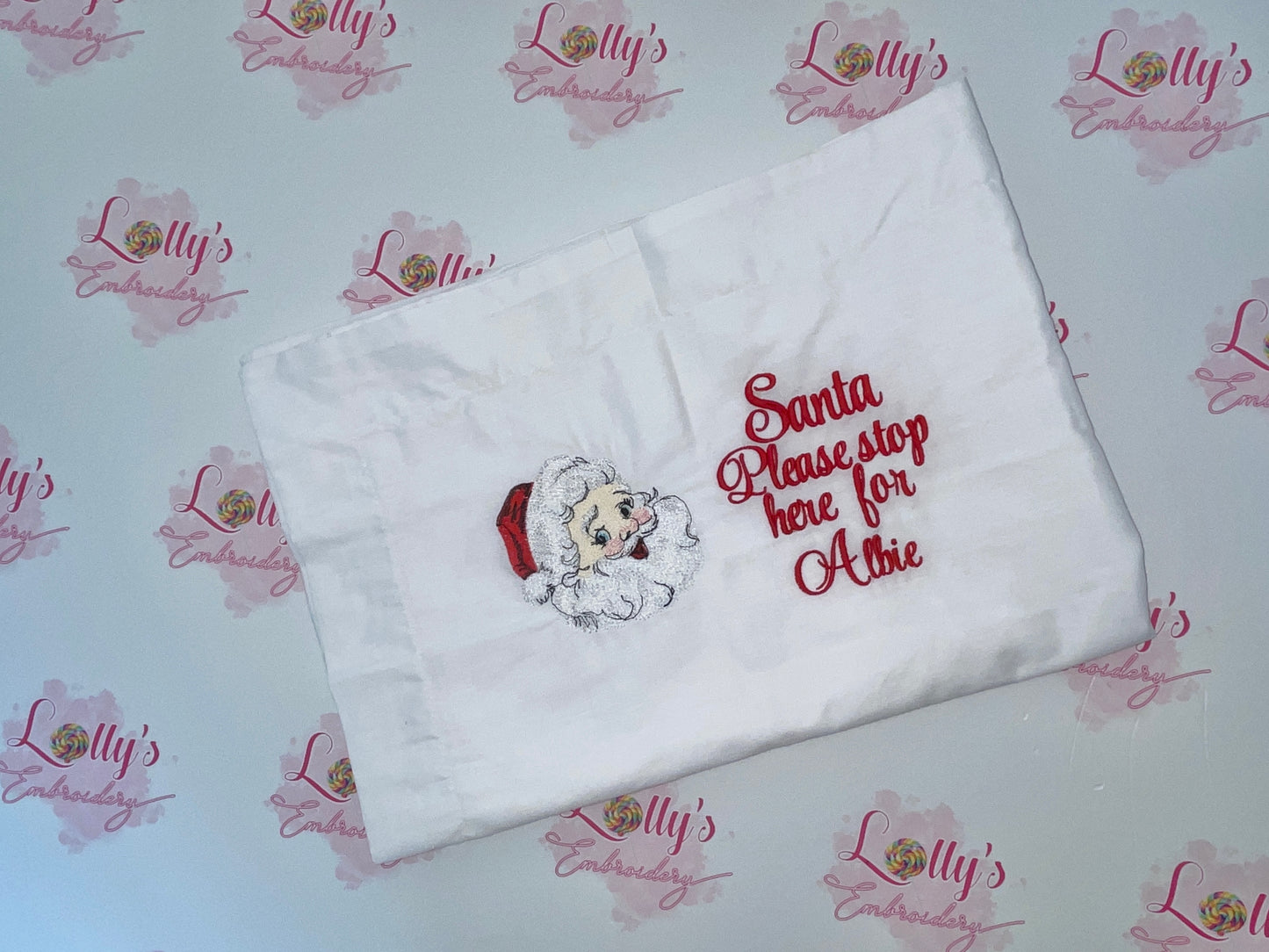 Santa pillowcase