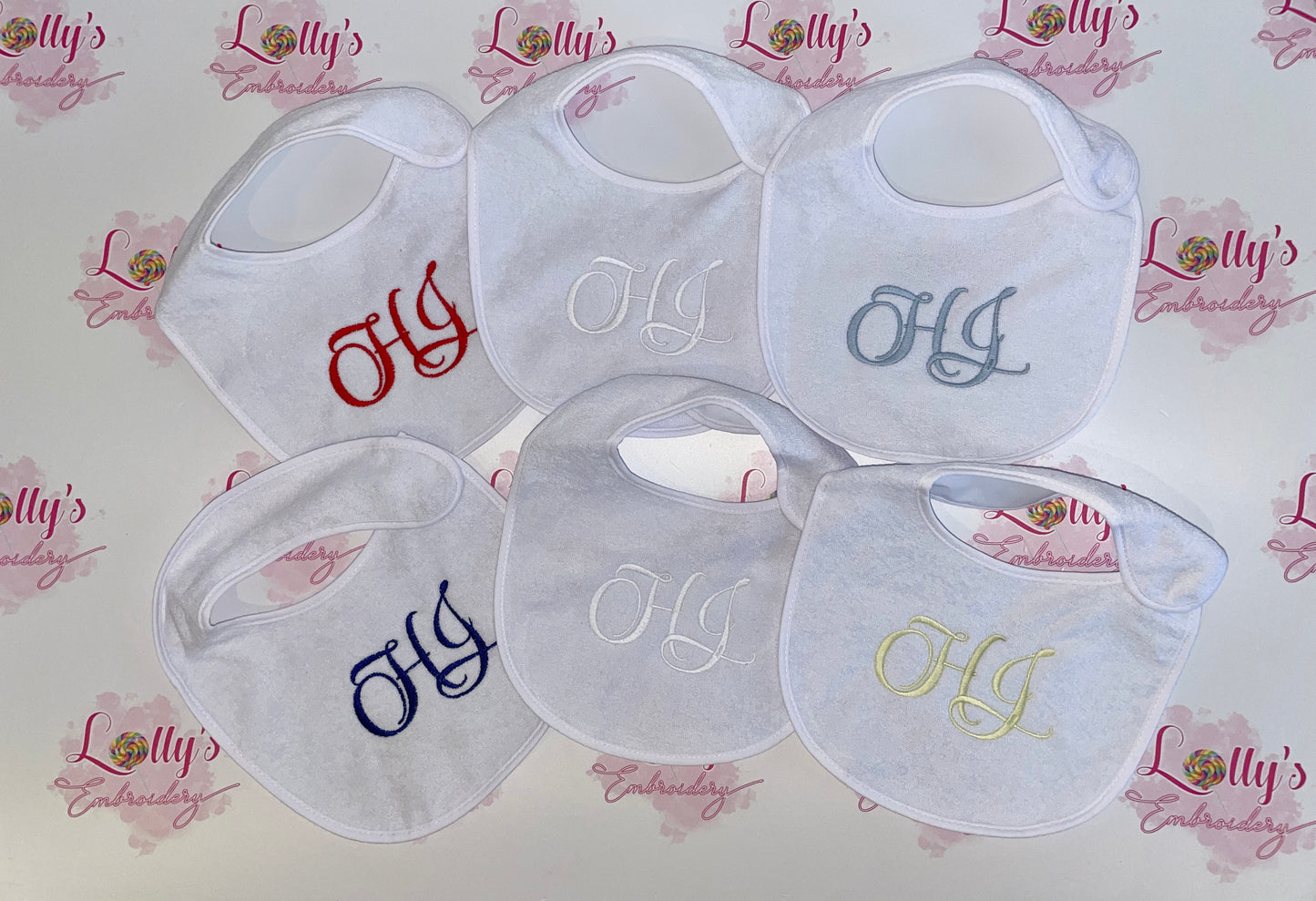 10 plastic back bibs